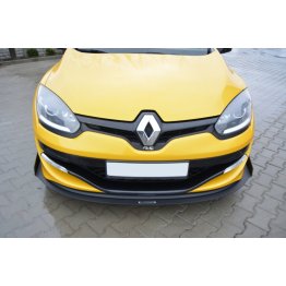 Накладка сплиттер на передний бампер вариант 3 на Renault Megane III RS